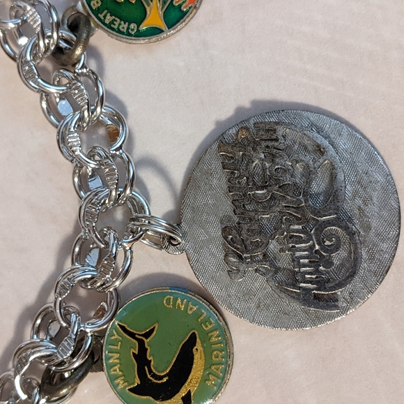 Vintage Sterling Silver Charm Bracelet - Picture 3 of 8